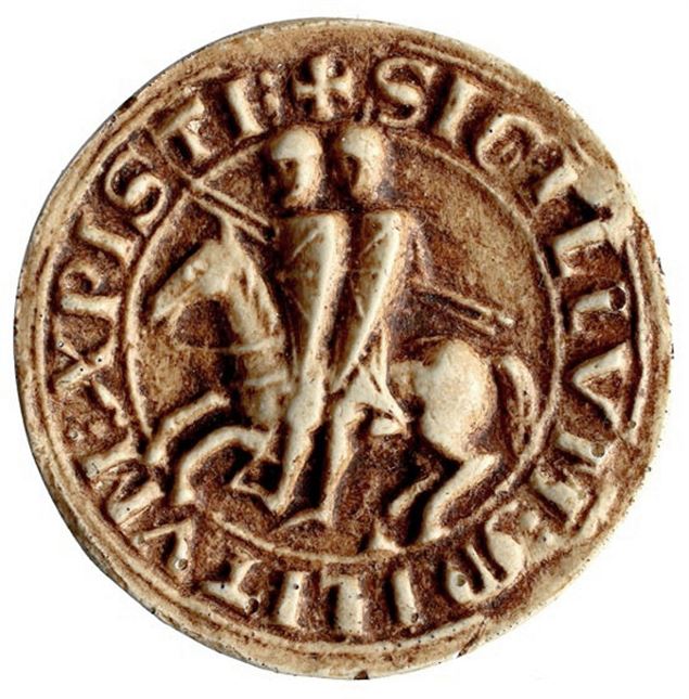 Sceau de l’Ordre du Temple (1259) - © Archives nationales de France, SC/D/9863