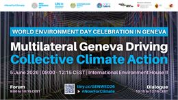 Célébration de la Journée mondiale de l'environnement 2026 à Genève - Geneva Environment Network