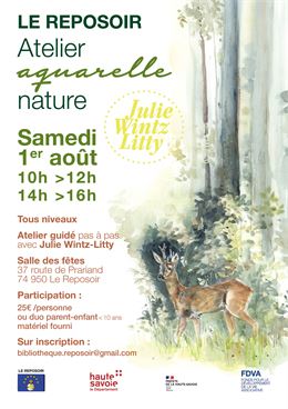 Aquarelle nature - Association Point à la ligne