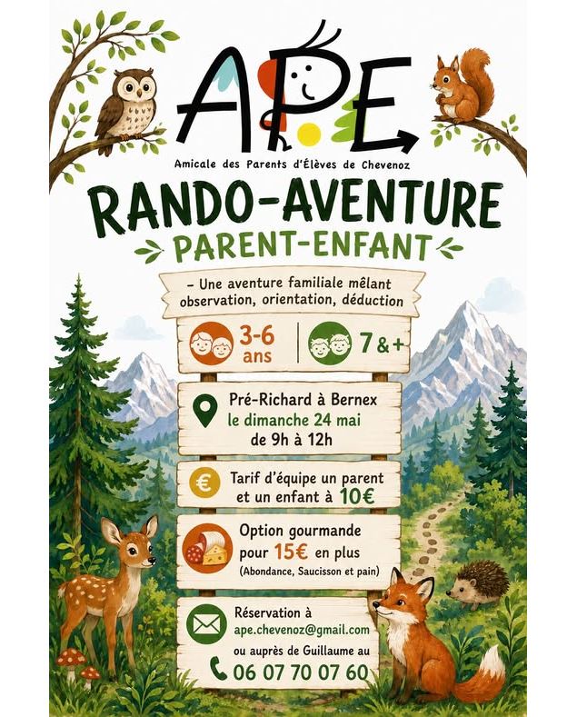 Affiche de l'évènement - APE Chevenoz