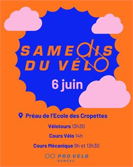 Samedis du Vélos du 6 juin - PRO VELO Genève