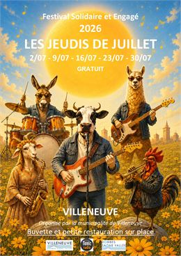 Festival Solidaire " Les Jeudis de Juillet"_Villeneuve - DR
