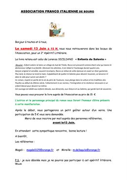 Café littéraire