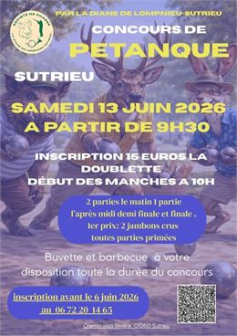 Concours de pétanque à Sutrieu_Valromey-sur-Séran - Société de chasse La Diane