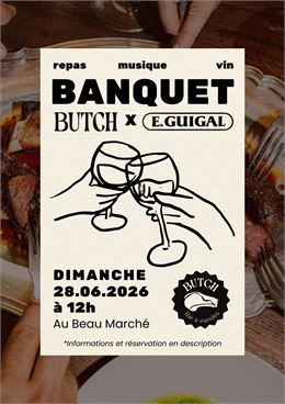 Affiche Banquet Butch - Le Beau Marché