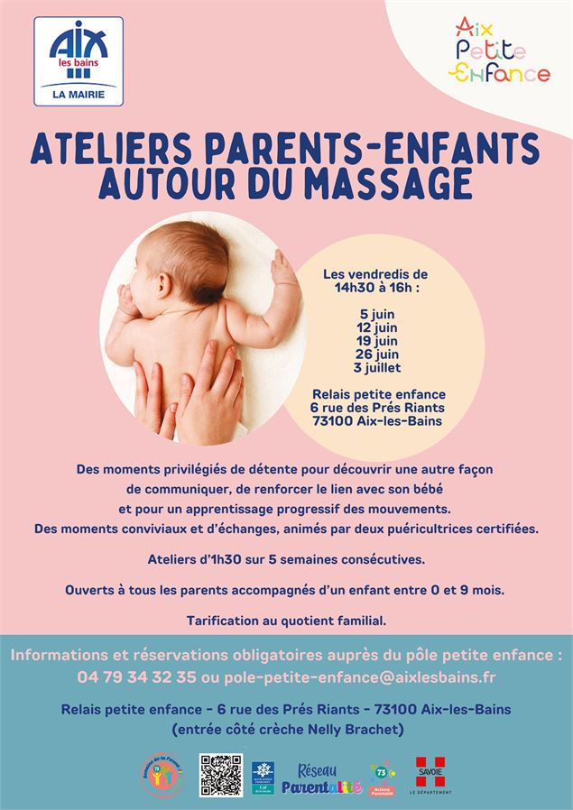 Ateliers parents  enfants autour du massage - OK