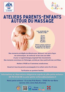 Ateliers parents  enfants autour du massage - OK