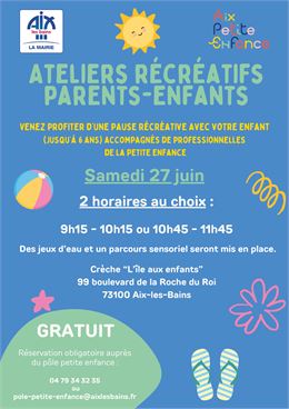 Ateliers Recréatifs parents - enfants - OK