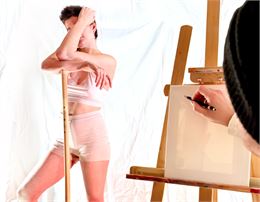 Photo modèle vivant atelier dessin - Twane