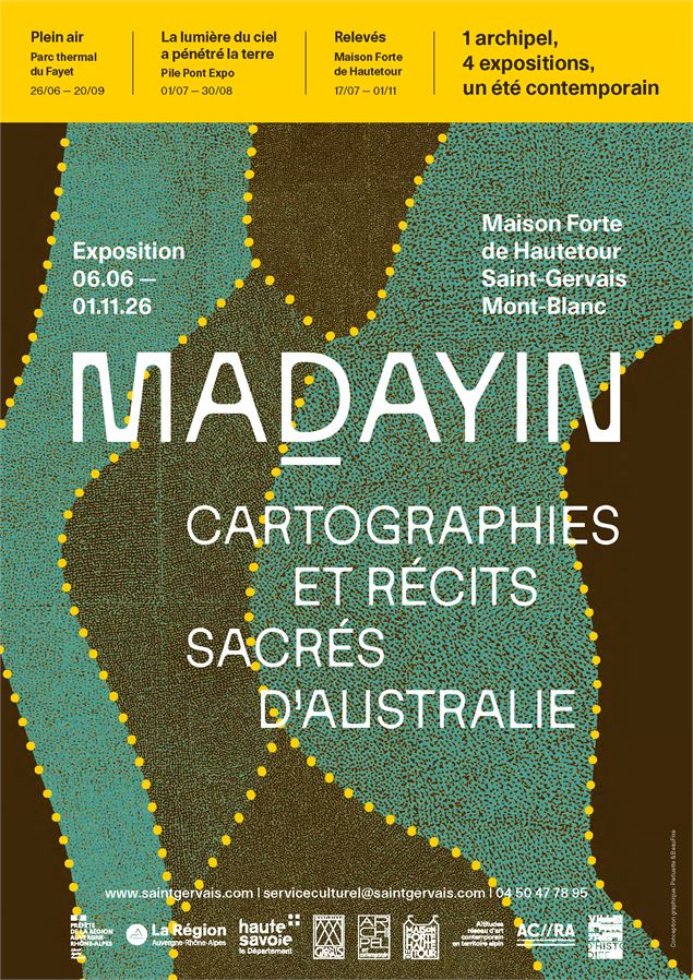 Exposition - madayin - peinture aborigène d’Australie_Saint-Gervais-les-Bains - Perluette & Beaufixe