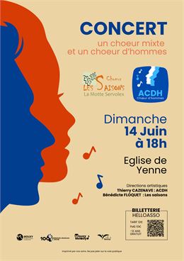 Affiche concert ACDH - Les saisons - Mouxy Melody