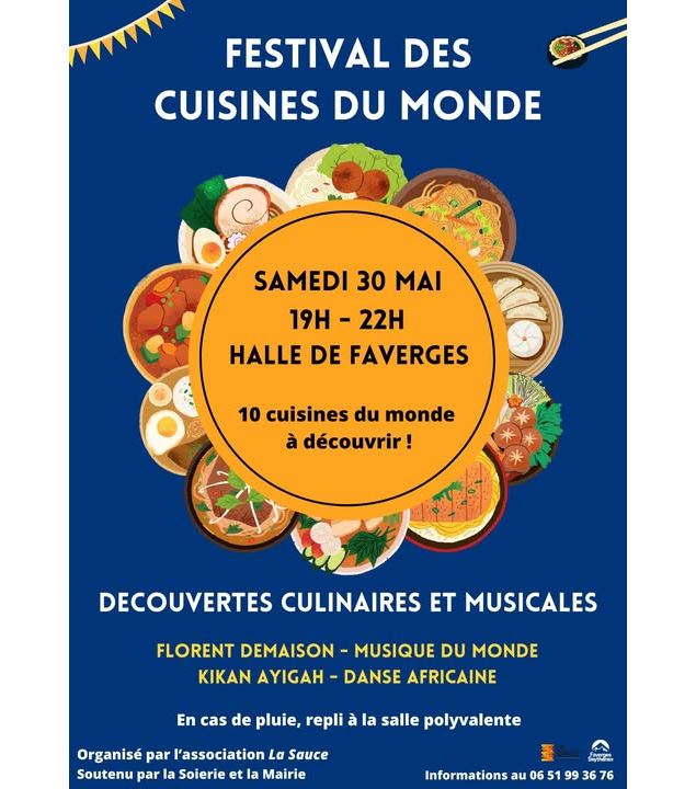 Affiche Festival des Cuisines du Monde - La Sauce