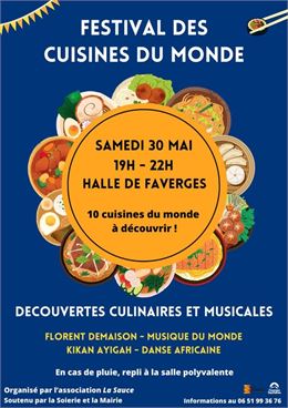 Affiche Festival des Cuisines du Monde - La Sauce