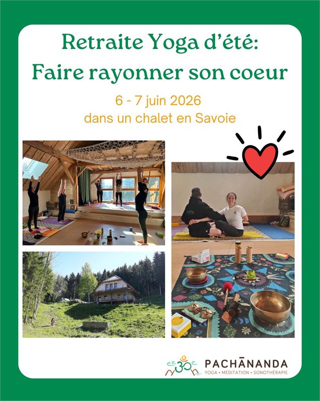 Stages Yoga d'été - Faire rayonner son Cœur