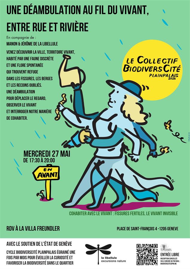 Une déambulation au fil du vivant, entre rue et rivière - RAFRAF