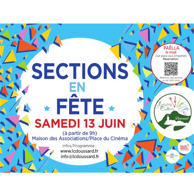 Affiche Sections en Fête - Loisirs & Culture Doussard
