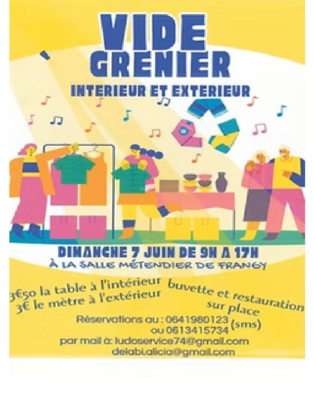 Vide greniers - Les Frangypanes