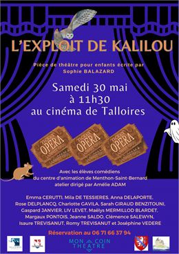 Pièce de théâtre "l'exploit de Kalilou"_Talloires-Montmin