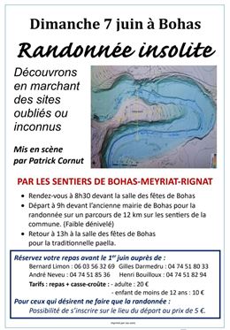Affiche Randonnée - ©Les Sentiers de BMR
