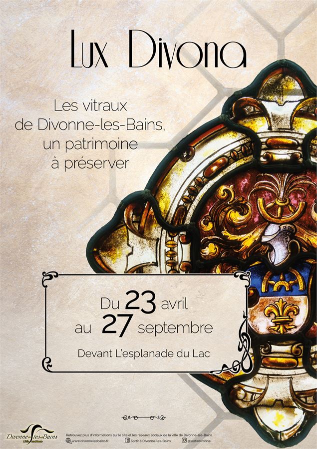 Visite familiale de l'exposition 'Lux Divona' - Service Communication de Divonne-les-Bains