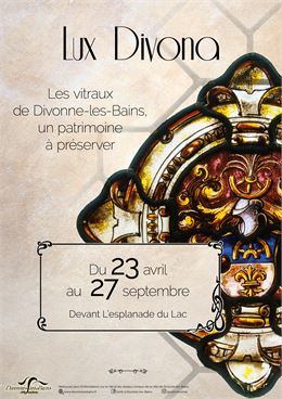 Visite familiale de l'exposition 'Lux Divona' - Service Communication de Divonne-les-Bains