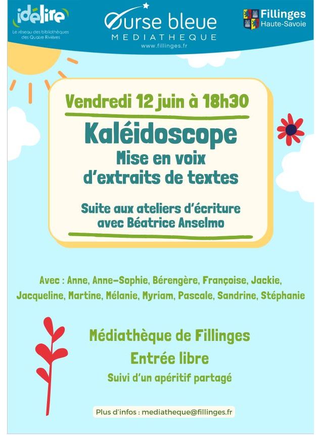 Restitution orale des ateliers d'écriture de Béatrice Anselmo_Fillinges - Service communication Mair
