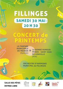 Concert de Printemps par L'Orchestre d'harmonie Municipal de Fillinges_Fillinges
