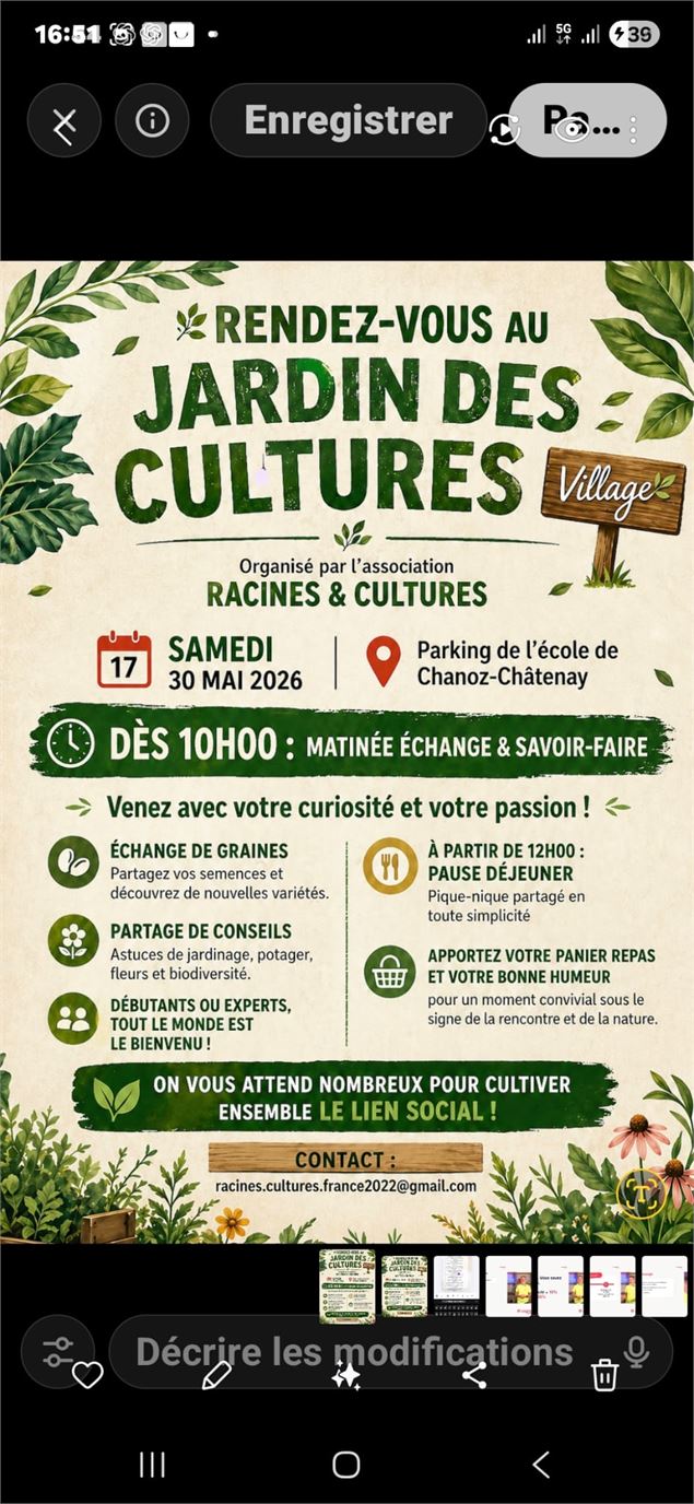 Échange des graines