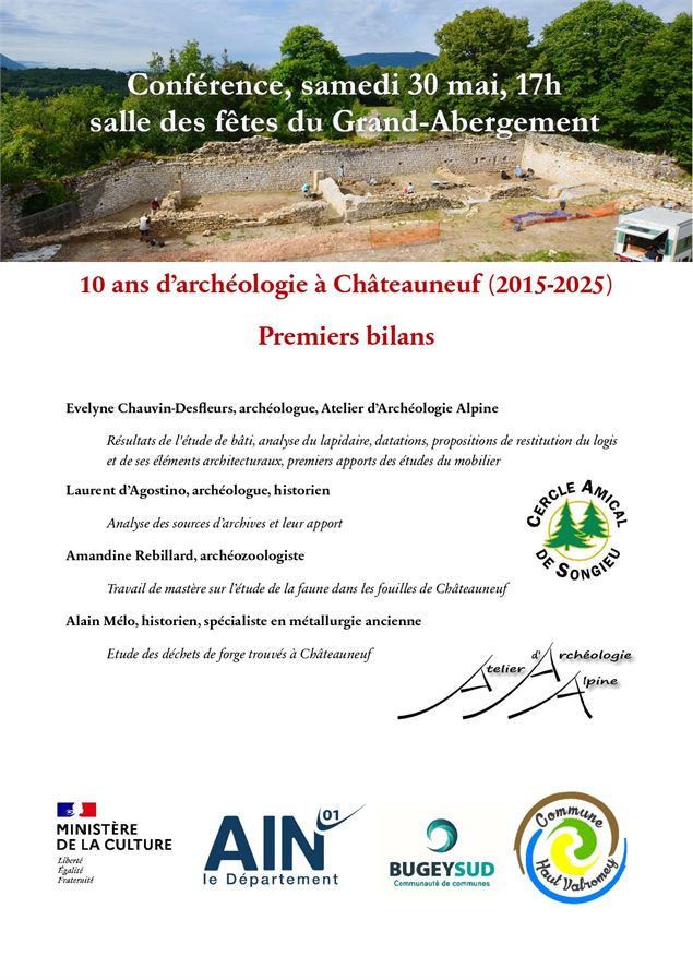 conférence 30 mai - Cercle Amical songieu