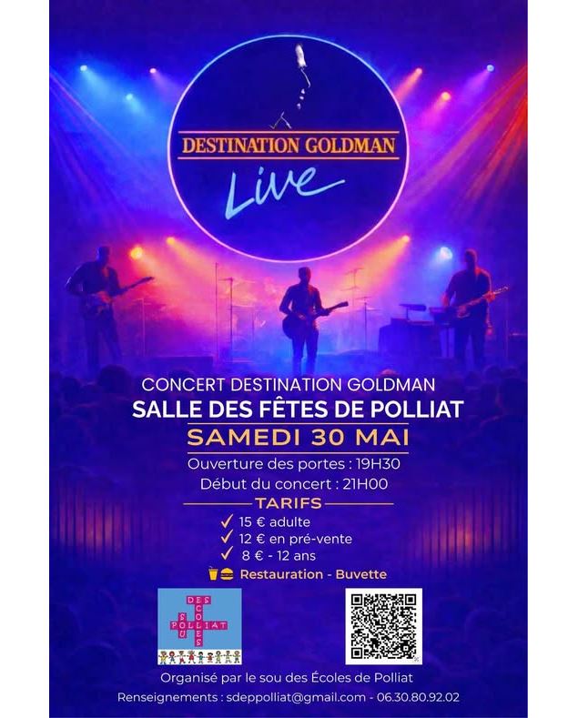 Affiche concert - ©Sou des Écoles de Polliat