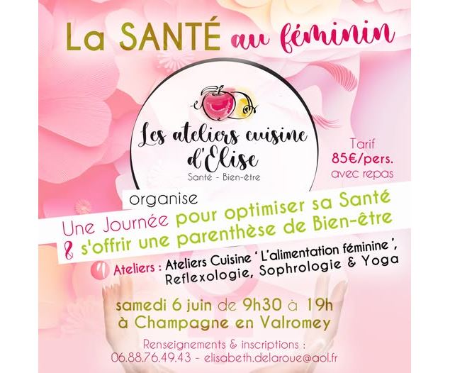 Les ateliers cuisine d'Elise : l'alimentation féminine_Champagne-en-Valromey - Ateliers cuisine d'El
