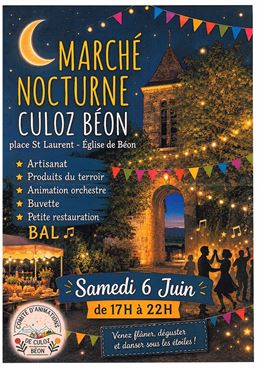 Marché nocturne à Béon_Culoz-Béon - Comité d'animation de Culoz-Béon