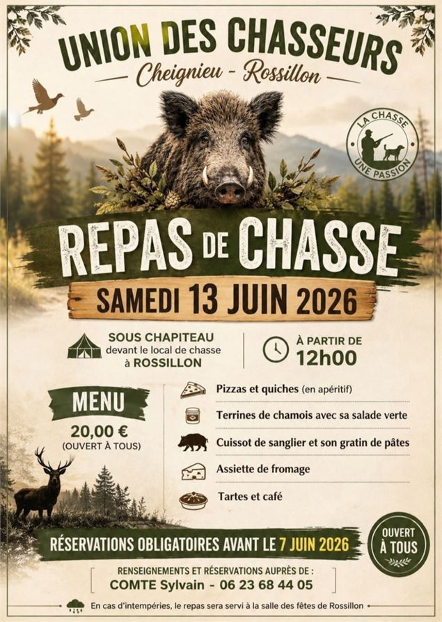 Repas de chasse_Rossillon - Union des Chasseurs de Cheignieu Rossillon