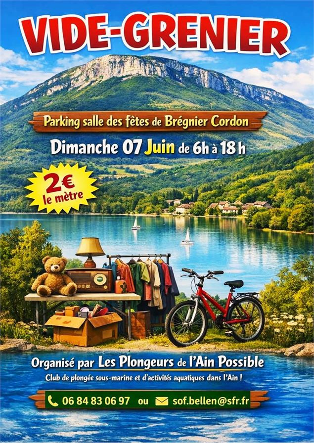 Vide grenier_Brégnier-Cordon - Plongeurs de l'Ain Possible