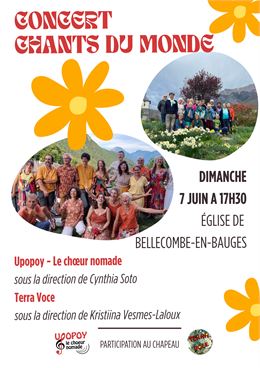 Affiche concert 7 juin 2026 - Upopoy-le choeur nomade