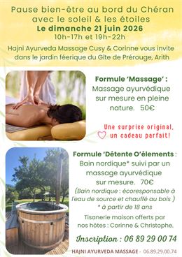 Pause ZEN en pleine nature ARITH, BAUGES - Hajni AYURVEDA Massage