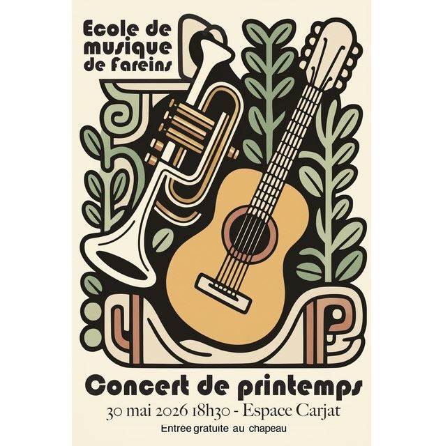 Concert par l'école de musique de Fareins