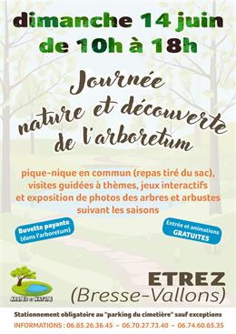 Journée Nature et découverte de l'arboretum_Bresse Vallons - Association Arbres et Nature