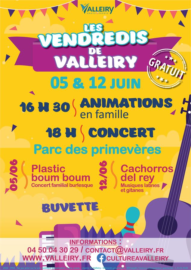 Les vendredis de Valleiry - © Composition : Mairie de Valleiry / Visuels : Freepik