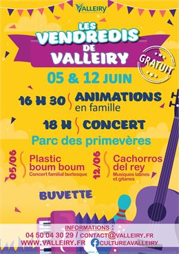 Les vendredis de Valleiry - © Composition : Mairie de Valleiry / Visuels : Freepik