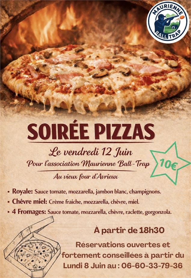 Soirée pizzas - Maurienne Ball Trap