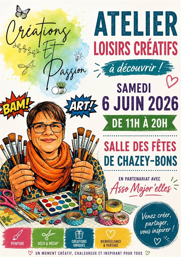 Ateliers de loisirs créatifs_Chazey-Bons - Créations et Passion