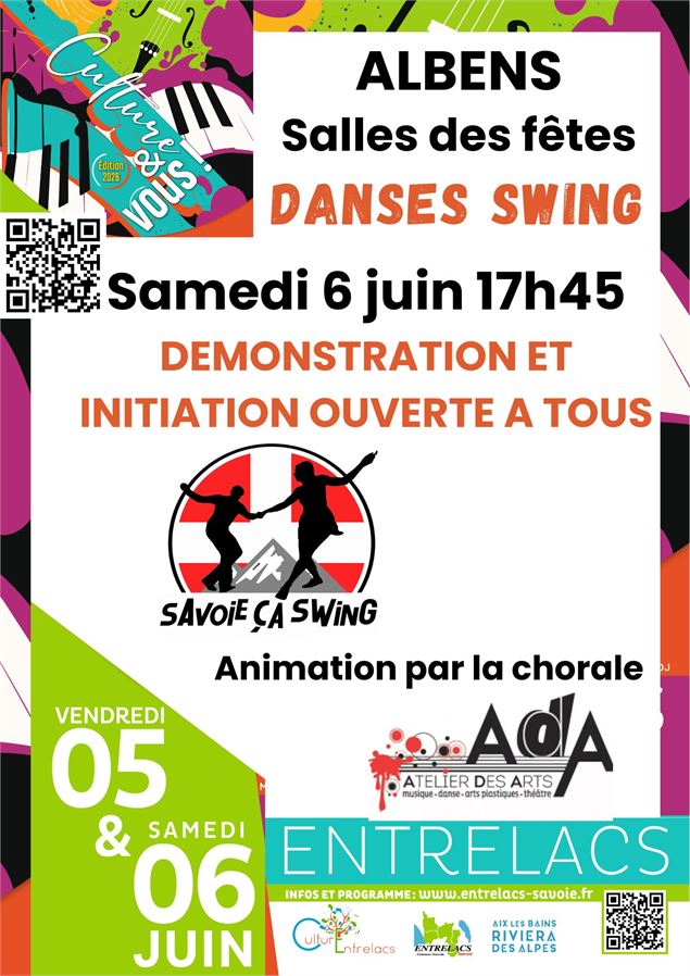 Danses swing - démonstration et initiation ouverte à tous gratuite - Commune d'Entrelacs