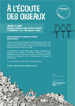 Affiche du 4 juin les passerelles scientifiques du jeudi - la passerelle