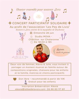 L'affiche détaille le programme de la soirée - Alexia La Fée de la Voix