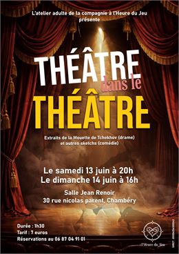 Théâtre dans le théâtre - compagnie à l'heure du jeu