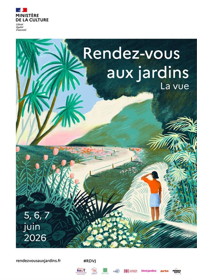 Affiche officiel Rendez-vous aux jardins - ©Ministère de la culture