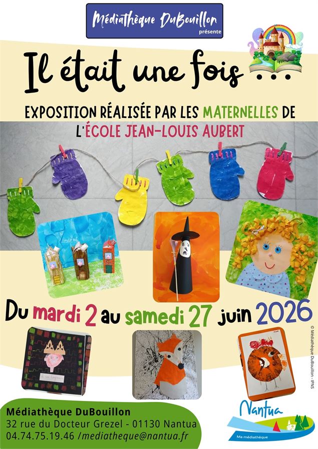 Affiche exposition - Médiathèque DuBouillon