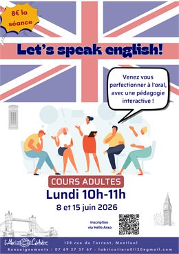 Let’s Speak English à l’AbriCôtière (Cours d'anglais adulte)_Montluel - L'AbriCôtière
