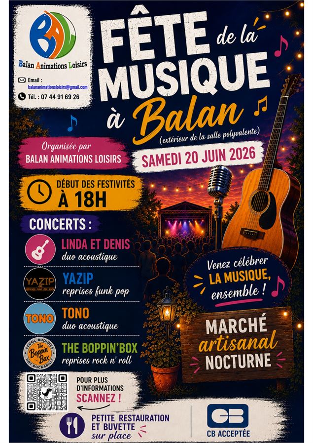 Fête de la musique - Balan Animations Loisirs